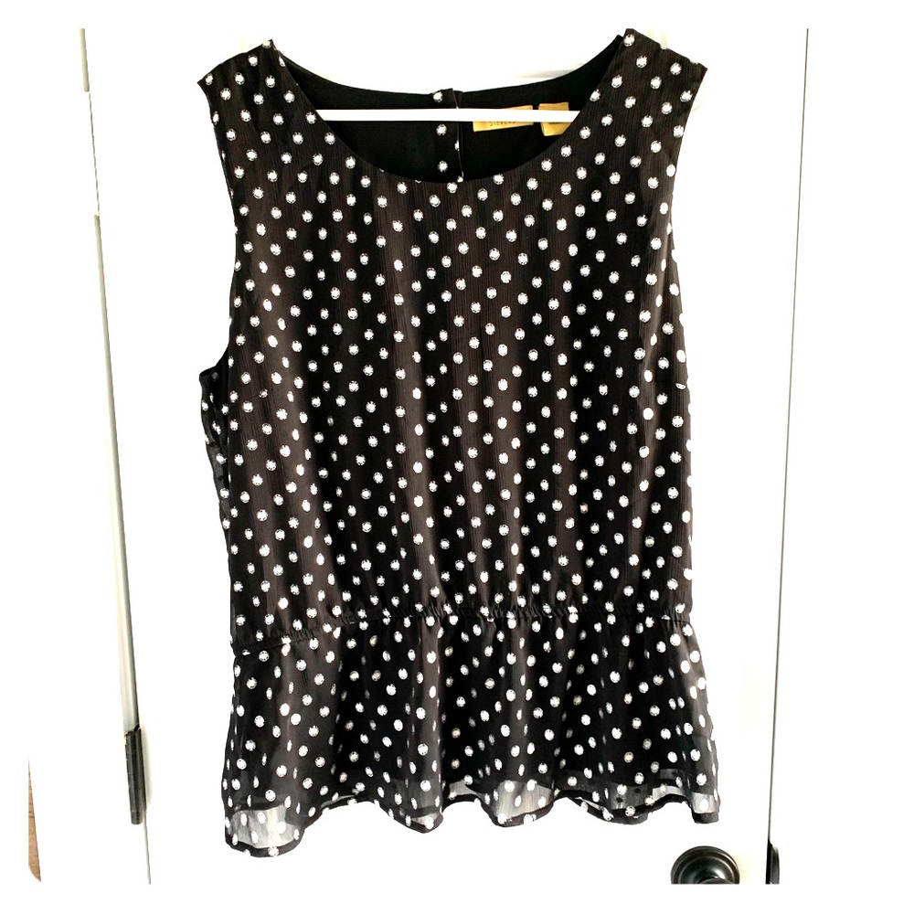 Black + Silver Top